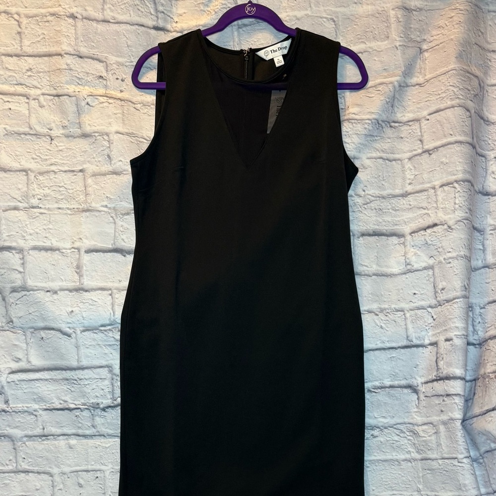Chic Black Sleeveless Midi Dress (0316)